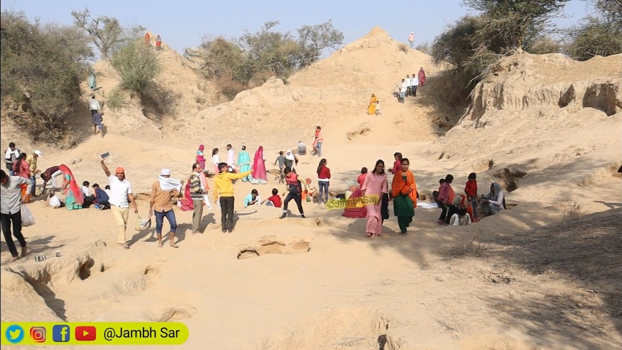 समराथल के धोरे के नाडिया से मिट्टी निकालते शानदार दर्शन||Smrathl Dhora Nadiya Mitti lane ki prthaa