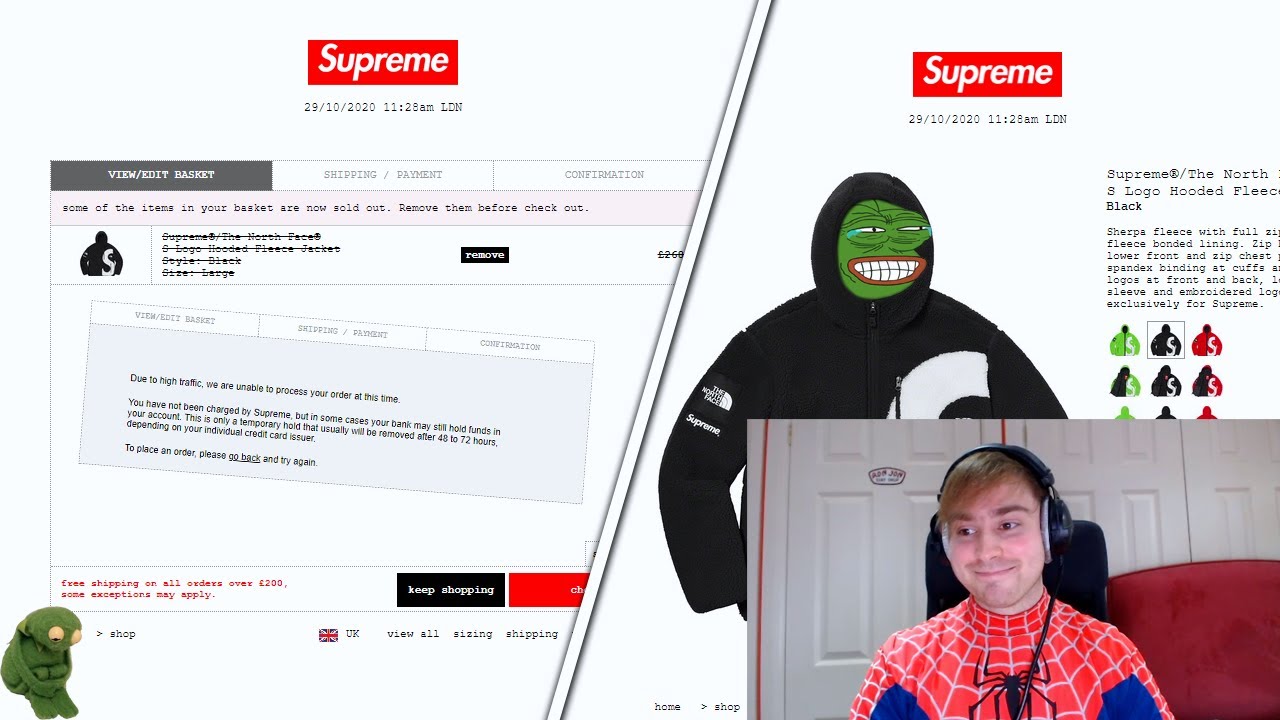 Supreme FW20 Week 10 - TNF Week - Live Cop