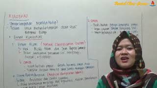 SISTEM KLASIFIKASI : Tujuan, Dasar, Urutan Klasifikasi.