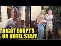 WATCH: Hotel Karen Gets Called Out During Racist Tantrum Against Staff