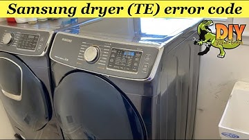 Samsung dryer TE error code - Replace Thermistor