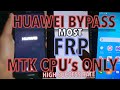 FRP UNLOCK: How To Bypass HUAWEI Phone / Tablet With A MTK Processor CPU