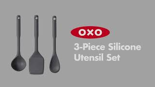 OXO 3-Piece Silicone Utensil Set – Atlanta Grill Company