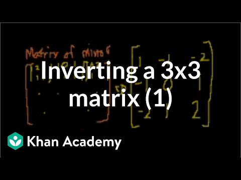Video: Wie findet man die additive Inverse einer Matrix?