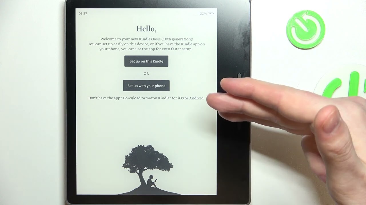 Amazon Kindle Oasis First Set Up - First Configuration