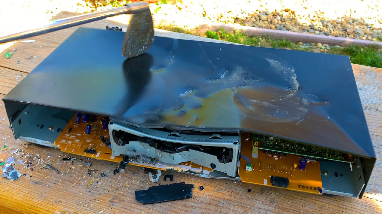 Faulty Panasonic DVD Player Destruction - YouTube