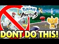 EVERYTHING you NEED TO KNOW BEFORE you Start Pokemon Legends Arceus!