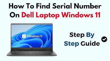 How To Find Serial Number On Dell Laptop Windows 11