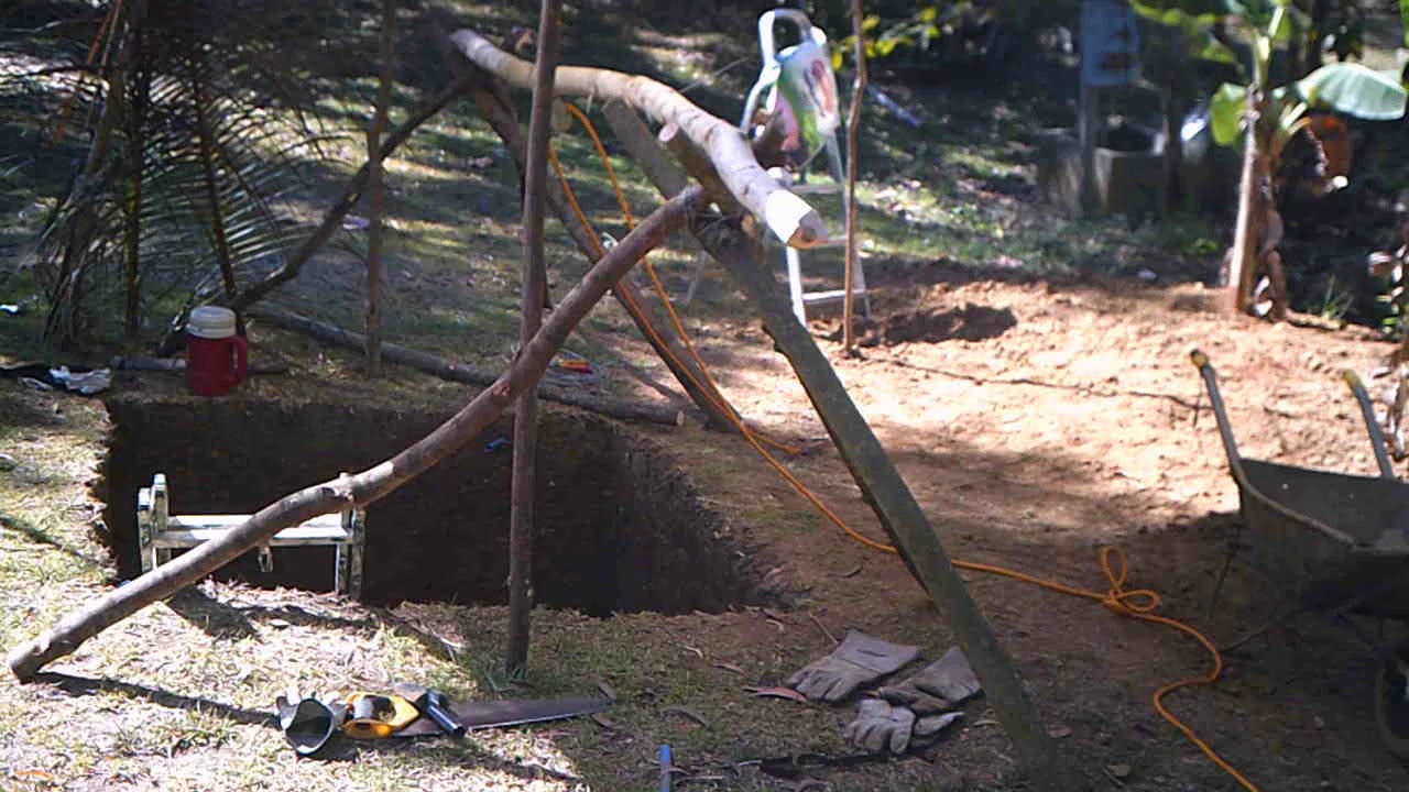 Our Well Gets Deeper - Tripod to Haul Out Dirt