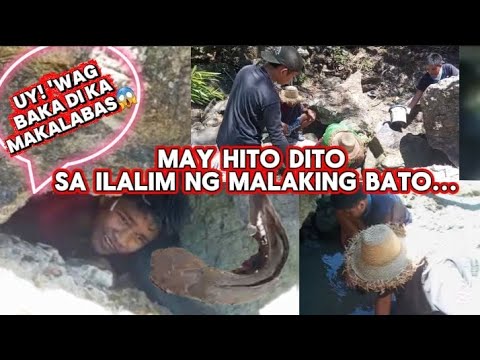 NAKAKATAKOT KA😯😲BIGLANG PUMASOK SA ILALIM NG MALAKING BATO?|ANG DAMING HITO AT IBA PA..