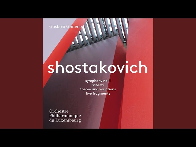 Chostakovitch - Scherzo pour orchestre op.1 : Philh Luxembourg / G.Gimeno