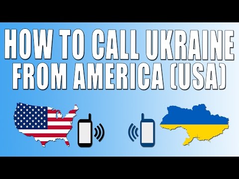 Comment appeler Ukraine De l'Amérique (USA)
