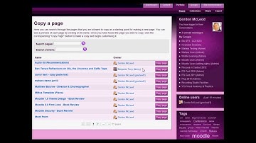 Adding a Mahara template page to your portfolio