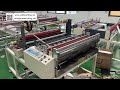 Adhesive Felt Fabric Slitting Cross Cutting and Waste Edge Collection Output Ops Setups