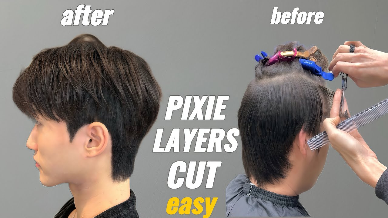 How To Cut a Perfect pixie layers |Layers pixie Haircut Tutorial (Step-by-Step) EASY