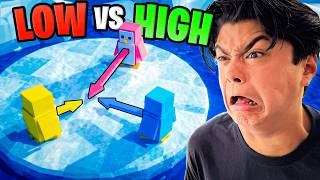 Low vs Medium vs High in ROBLOX KNOCKOUT! screenshot 5