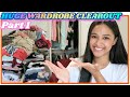 HUGE WARDROBE CLEAROUT part 1 - declutter my entire clothing collection with me