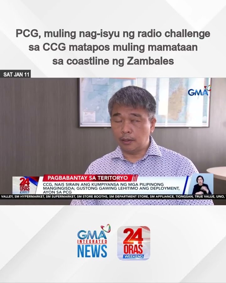 PCG, muling nag-isyu ng radio challenge sa CCG matapos muling mamataan sa... | 24 Oras Weekend