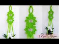 Macrame Plant Hanger Leaf Motif || Gantungan Pot Dari Tali Kur Tanpa Ring