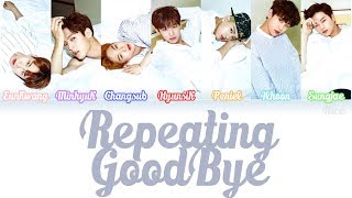 BTOB (비투비) -  REPEATING GOOD-BYE  悲しみを数える度 Lyrics (Color Coded/ENG/ROM/JPN) chords