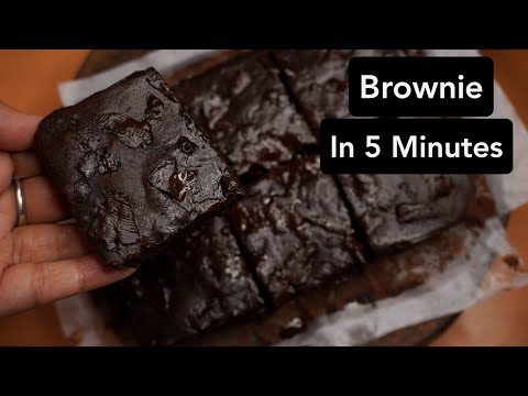 brownie-in-microwave-oven-(no-convection-mode)-|-eggless-chocolate-brownie-in-5-minutes