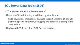 Celebrity SQL Server 2016 Core, Part 1  Getting Started   Player   LearnNowOnline 8 Profile