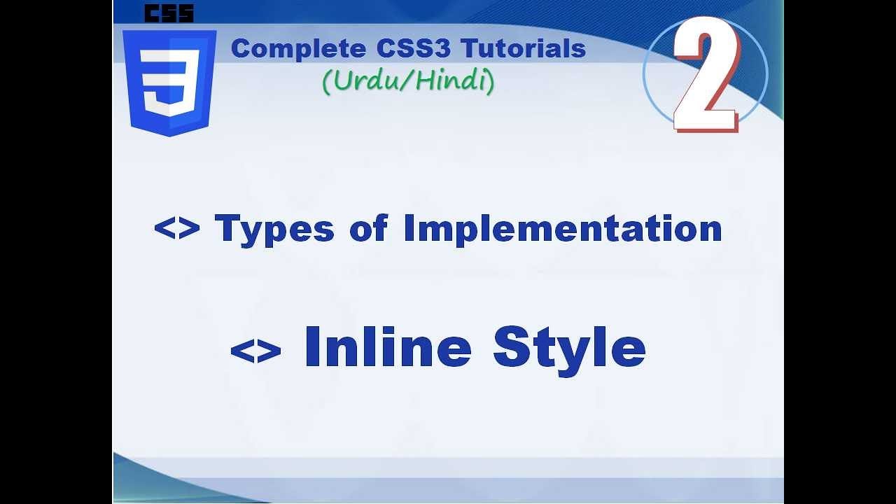 02 Types of Implementation and inline style | Complete Css3 Course ...
