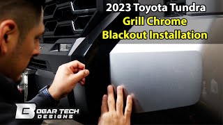Toyota Tundra 2022-2025 Grille Chrome Delete Installation