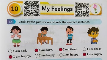 2nd std English term 1 unit 10 my feelings Ennum Eluthum English work book ans mottu pg no 67-75 2nd