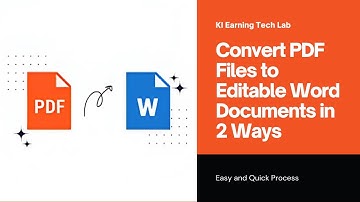 Convert PDF to Word Using 2 Easy Methods | Fast, Free & Reliable 2025 🚀