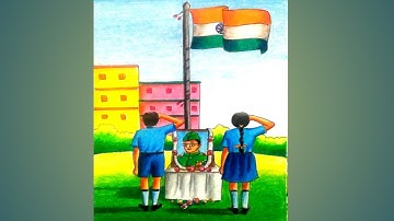 How To Draw Netaji Subhash Chandra Bose Birthday Celebration scenery easy