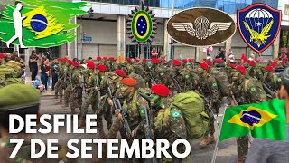 DESFILE MILITAR DOS PARAQUEDISTAS NA AV. PRESIDENTE VARGAS [2023] | 7 DE SETEMBRO RIO DE JANEIRO RJ