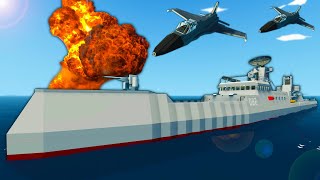 Spycakes & I Went on a SECRET MISSION to Sink a Military Ship! - Stormworks Multiplayer Survival
