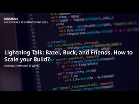 Lightning Talk: Bazel, Buck, and Friends. How to Scale your Build?