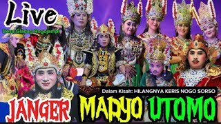 Live 🇮🇩 Janger MADYO UTOMO (Banje)Dalam Kisah Cerita (HILANGNYA KERIS NOGO SOSRO Lokasi Ds GLADAG