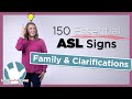 Family and Clarification Signs in ASL | 150 Essential Signs (Part 6)