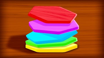 🔴 Wood Hexa Sort - Color Match 🟡 GAMEPLAY Levels 1-23 (Android, iOS)