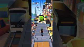 Getting Letter R to complete the word hunt bonjour#bonjour#shorts#subwaysurfers#paris#railway