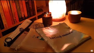 ASMR - small bag collection, crinkles, tapping, a little bit of whisper [lo-fi]