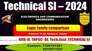 #technical si free online class#technical si 2024#comparison of logic families