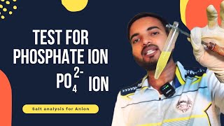 Test for phosphate ion (PO42-) Salt analysis for class 11 and 12 chemistry NEET /JEE#saltanalysis