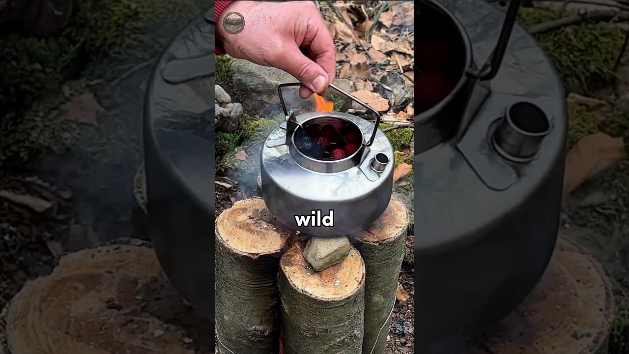 creative stove in the wild! 🪵🔥 