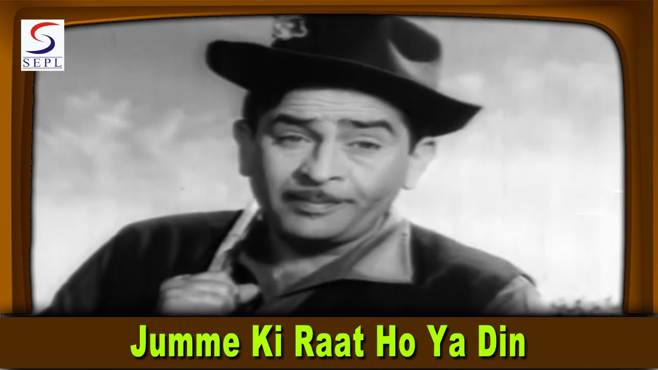Jumme Ki Raat Ho Ya Din  Lata Mangeshkar Mukesh   Raj Kapoor Sadhana