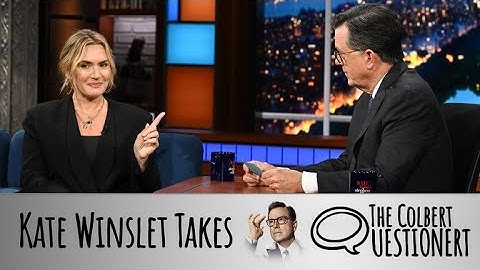 Kate Winslet Takes The Colbert Questionert - Part 1