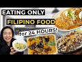 I only ate FILIPINO FOOD for 24 hours FOOD CHALLENGE: First Time Cooking Chicken Adobo! Sydney Vlogs