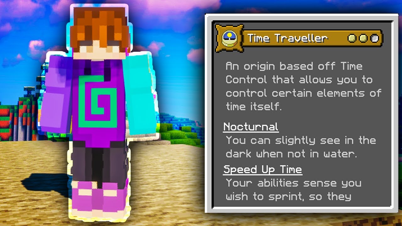 Minecraft Origins Mod: Time Traveller (Custom Origin) - YouTube