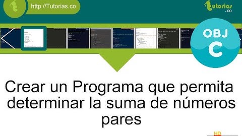 POO + operadores + Objective C (suma de numeros pares)