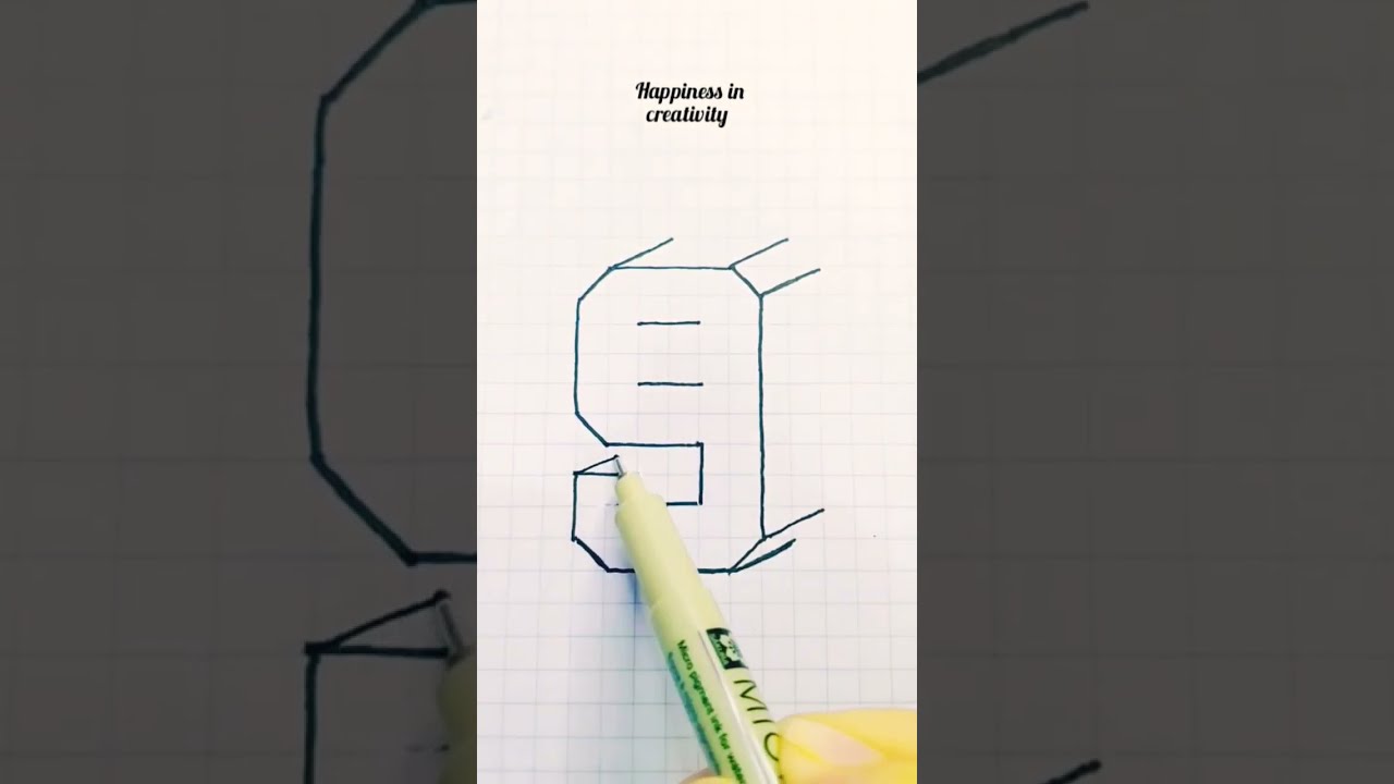 3d Drawing Number 9 Shorts