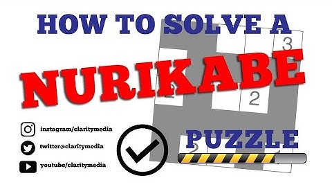 How to Solve Nurikabe Puzzles