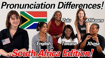American Was Shocked By Word Differences between 5 South African Languages!!